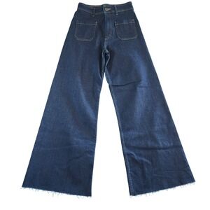 Zara Blue Flare & Wide Leg Jeans